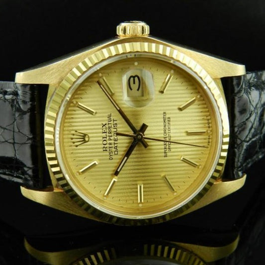 Rolex date just ref. 16018 oro giallo