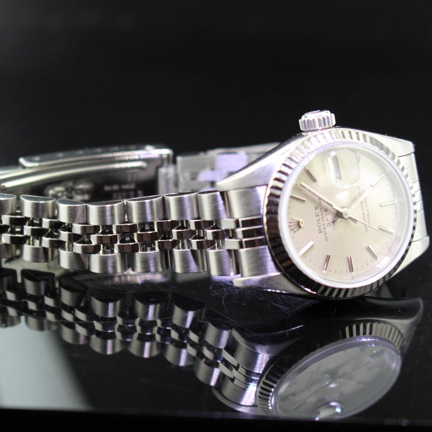 Rolex date just lady ref.69174 acciaio