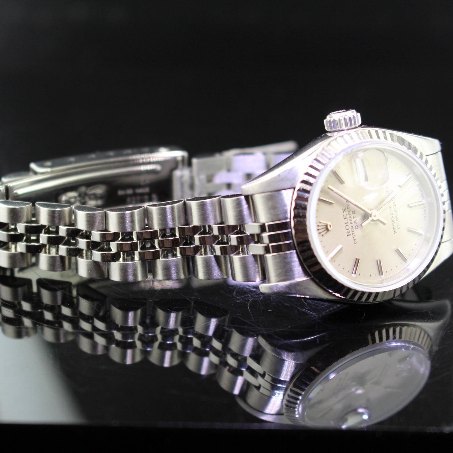 Rolex date just lady ref.69174 acciaio