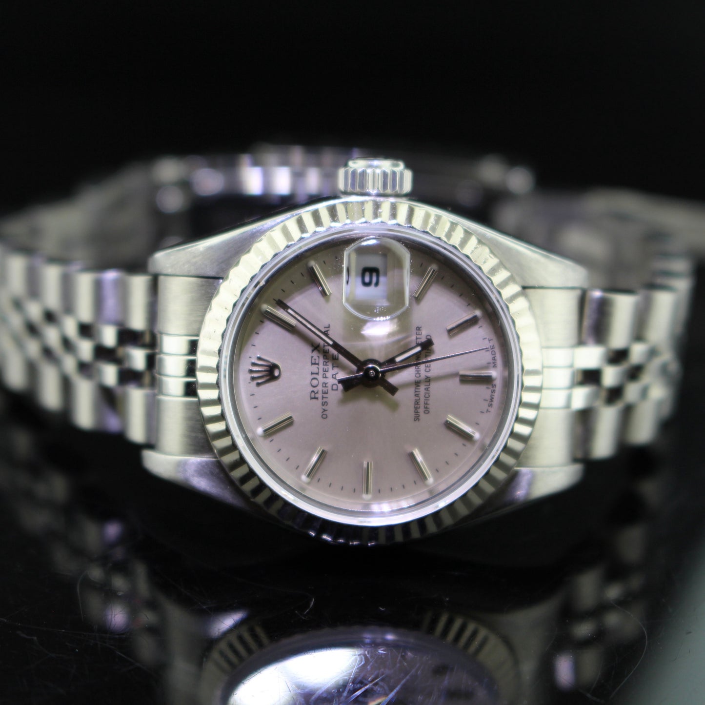 Rolex date just lady ref.69174 acciaio