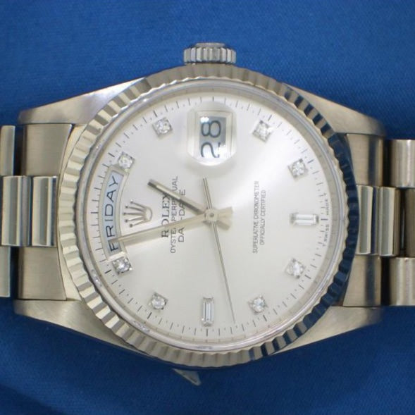 Rolex day date 18239 oro bianco