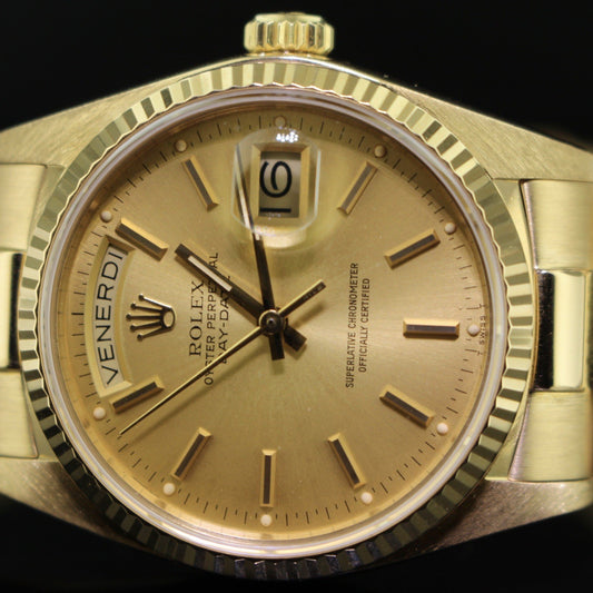 Rolex Day Date ref. 18038 oro giallo