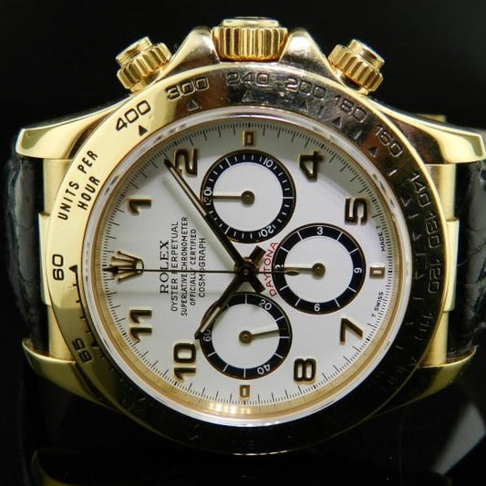 Rolex daytona ref.16518 oro giallo/pelle