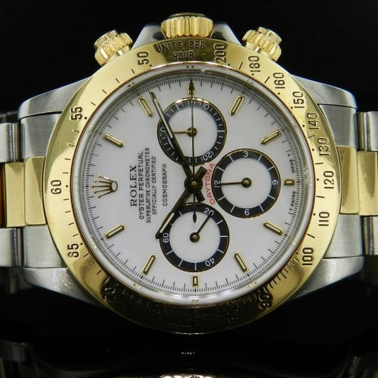 Rolex Daytona ref.16523 porcellana dial ghiera 200 seriale R sei rovesciato