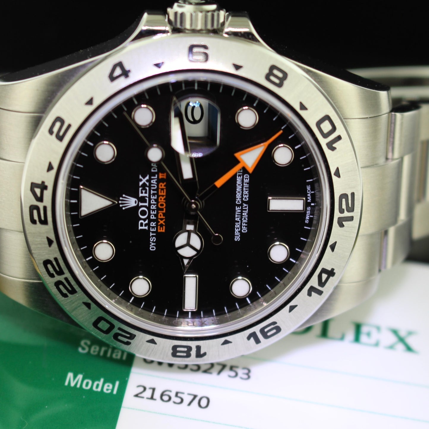 Rolex Explorer II ref.216570 acciaio