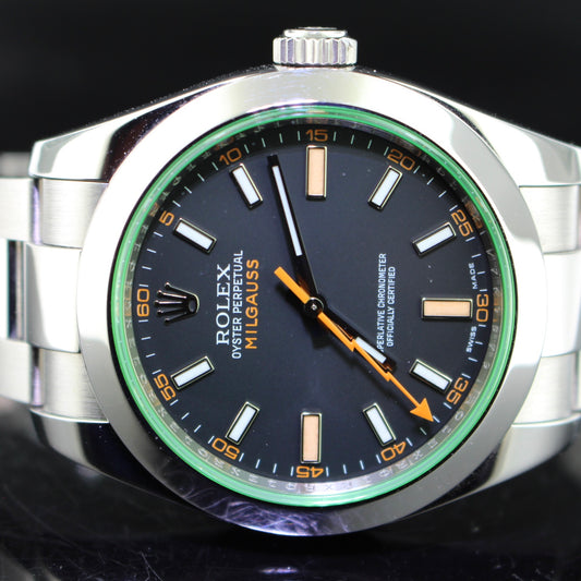 Rolex Milgauss ref.116400GV vetro verde