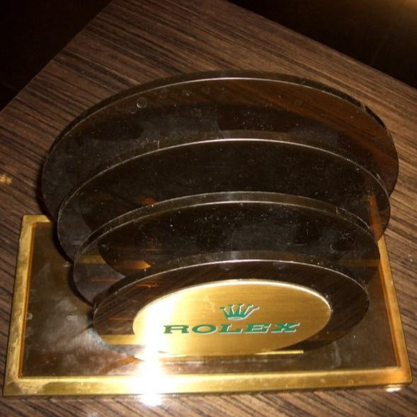 rolex porta lettere da tavolo in plexiglas