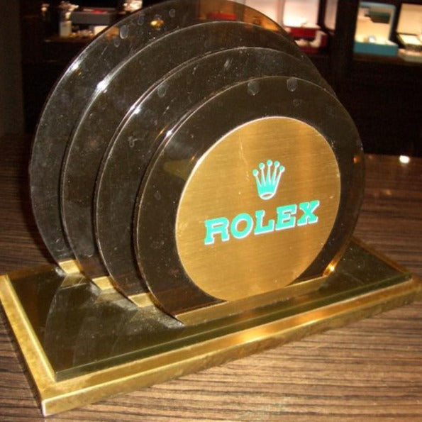 rolex porta lettere da tavolo in plexiglas