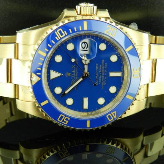 Rolex submariner ref. 116618LB oro giallo