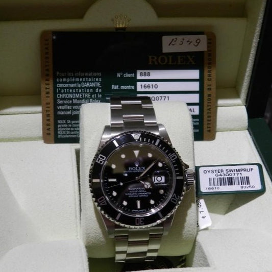 Rolex Submariner ghiera verde ref. 16610LV nos