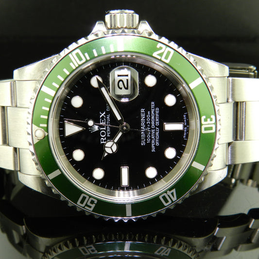 Rolex Submariner ref. 16610LV ghiera verde